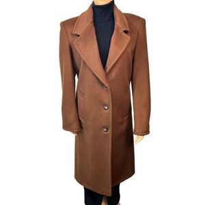 Ashley Scott Petite Coat Pure Wool Caramel mid length 100% Pure Wool Size SP
